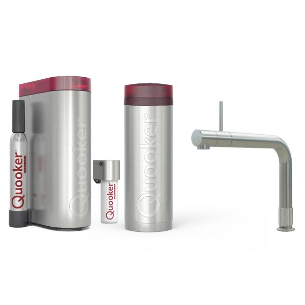Quooker Front | Reservoirs PRO3 | Cube & Filter | Voll-Edelstahl | sofort-Kochend-Wasserhahn